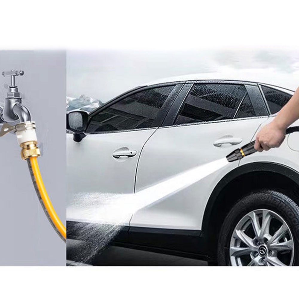 Adjustable High Pressure Hose Nozzle Twist Sweeper Sprayer Nozzle Kuningan Untuk Selang Taman Cuci Kereta Cuci Mobil