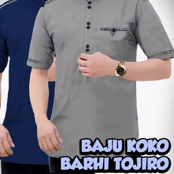 ➶ BAJU KOKO BARHI TOJIRO TOYOBO Premium Quality Kancing Saku Aktif ♦