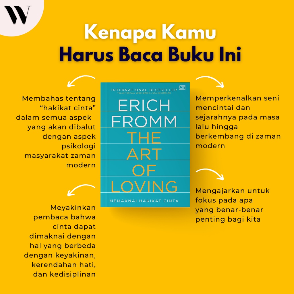 Buku Self Improvement "The Art Of Loving" terbaik terlaris baru original