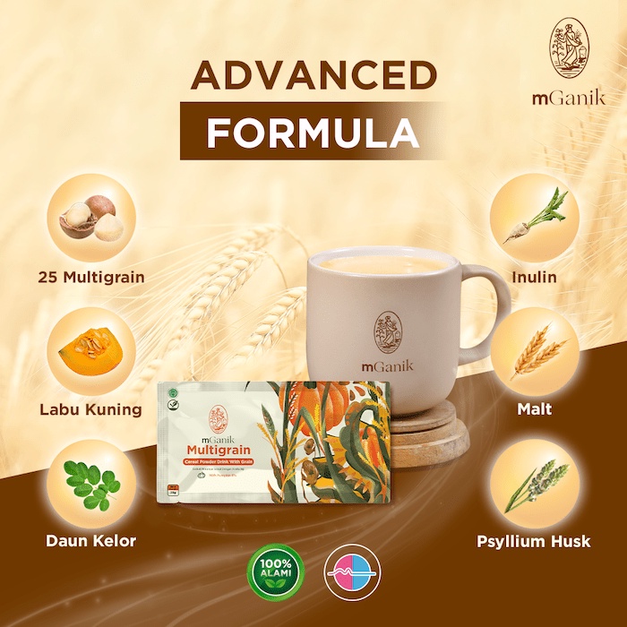 

mGanik Multigrain Multigren Superfood 1 Sachet Asupan Nutrisi Diabetesi Obat Alami Diabetes Kencing Manis Gula Darah Tinggi