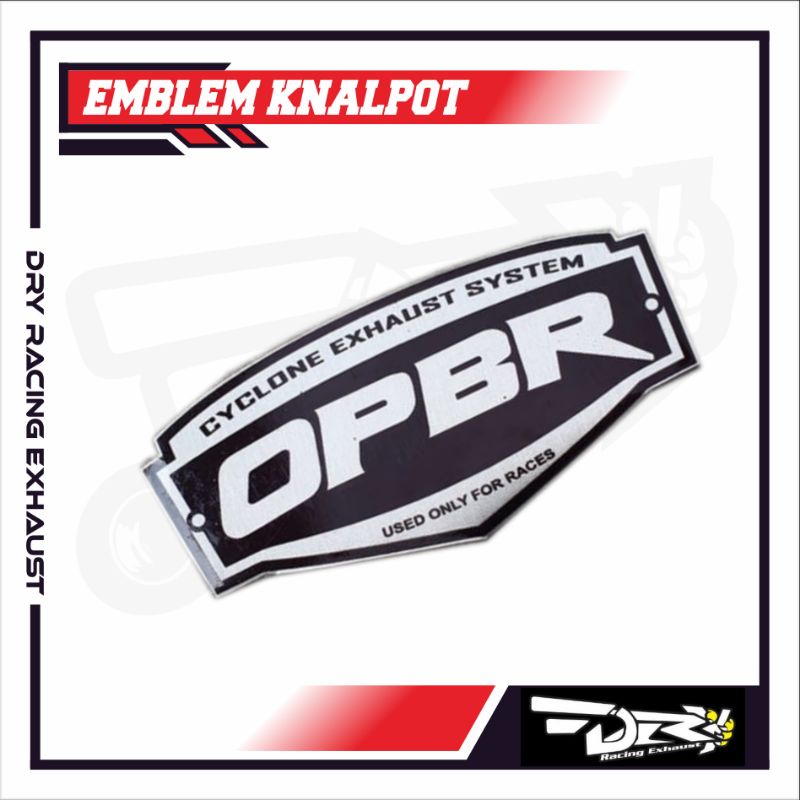 EMBLEM KNALPOT RACING MERK OPBR