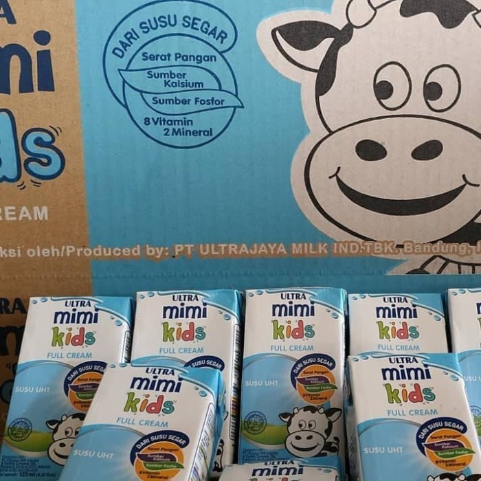 

[ COD ] Susu Ultra Mimi 125 ml 1 karton isi 40 pcs Rasa Full Cream