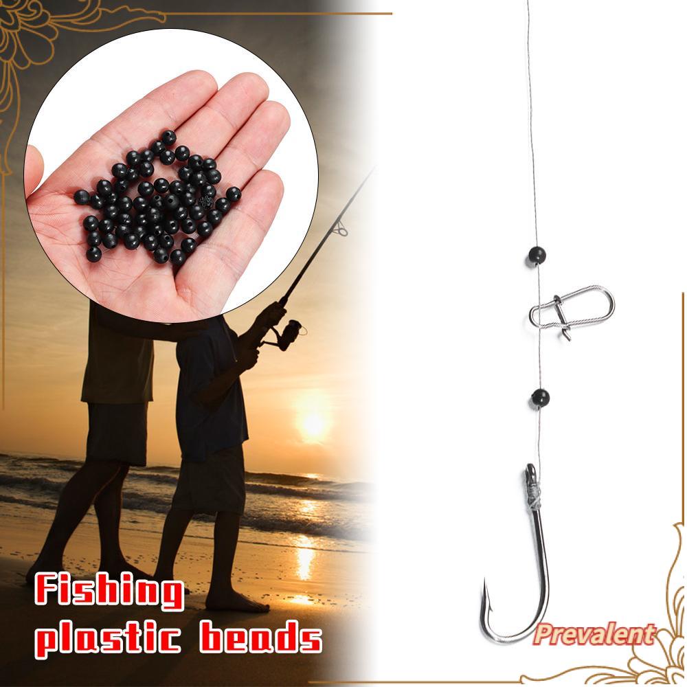 Manik-manik Pelampung Pancing PREVA 3mm-12mm Sumbat Plastik Laut Hitam