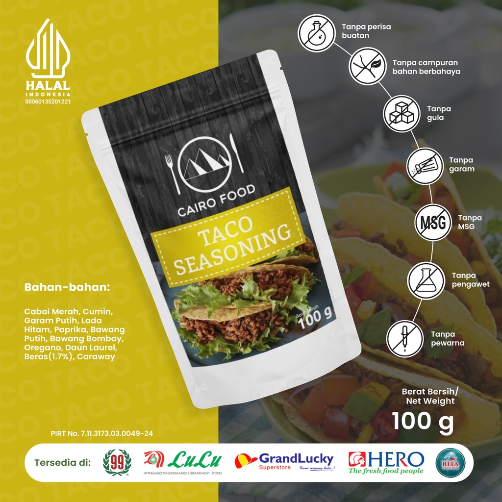 Cairo Food Bumbu Taco - 100 Gram