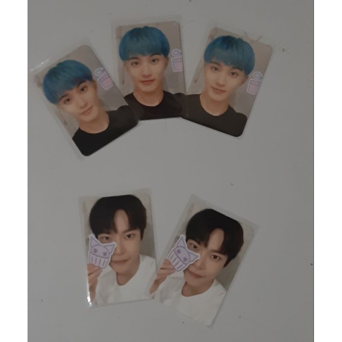 Ready stock photocard Mark dan Doyoung Sanrio x Nct (cahol)