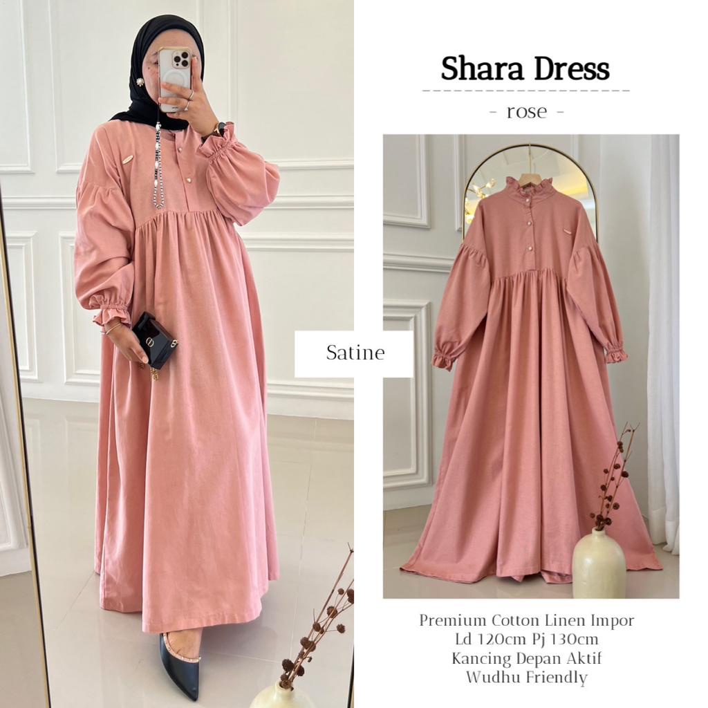 CLANDY MONO SABINA DRESS MAXI MIDI TUNIK BY SATINE BAHAN CEY PREMIUM AIRFLOW IMPORT TORINO LOOSE COT
