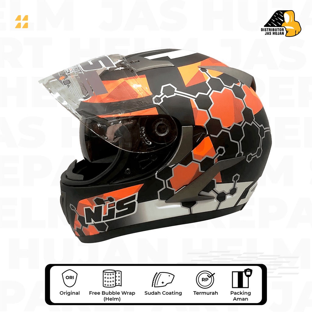 Helm NJS Shadow Max Black Orange / iannone