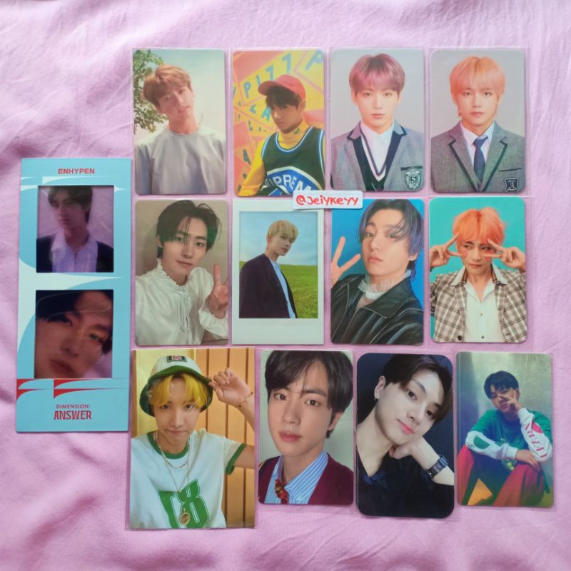 JUNGKOOK HER O, JUNGKOOK HER E, JUNGKOOK ANSWER L, JUNGKOOK CREAM, TAEHYUNG ANSWER L, TAEHYUNG ANSWE