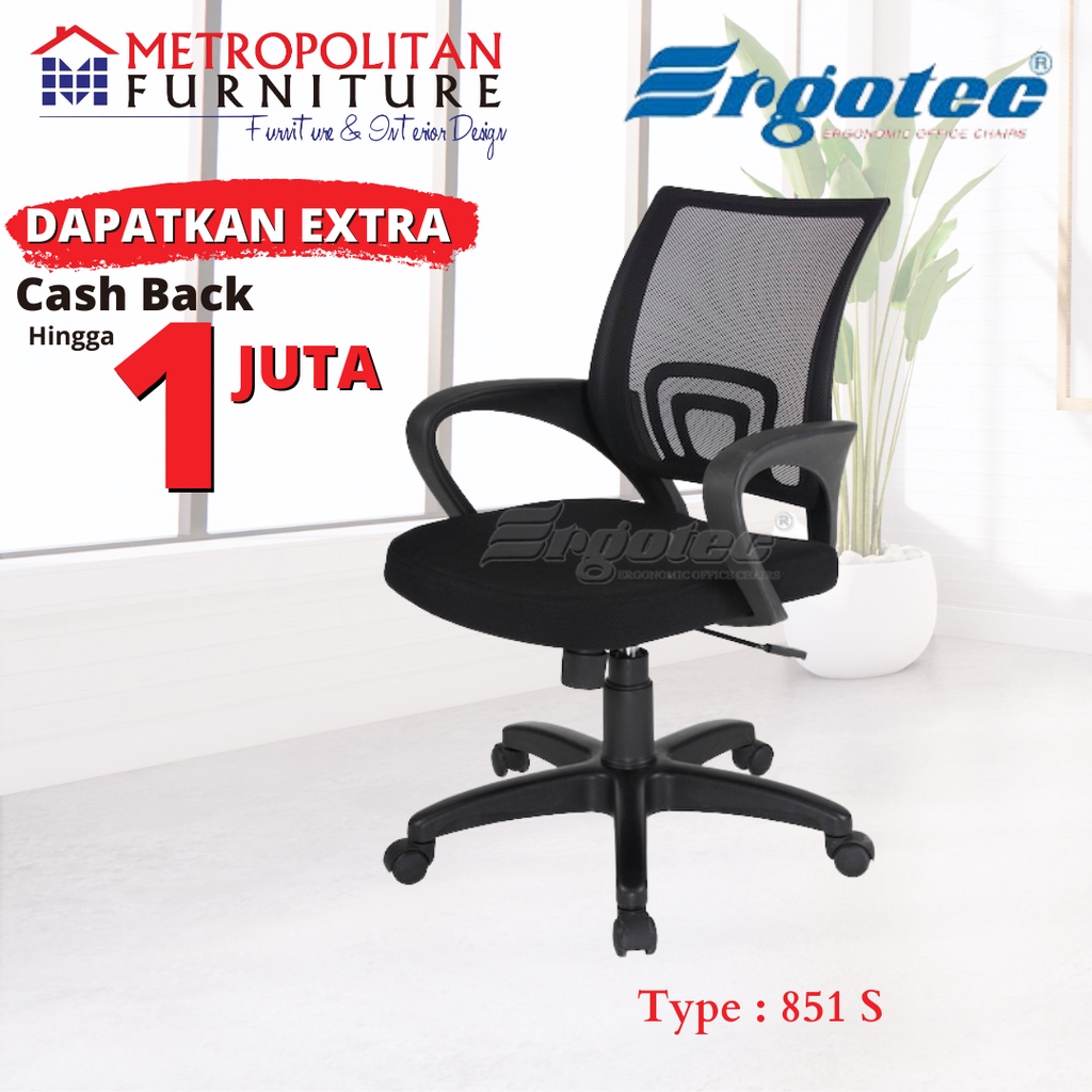 Kursi Kantor Ergotec Bangku Kerja Office Chair 851 S