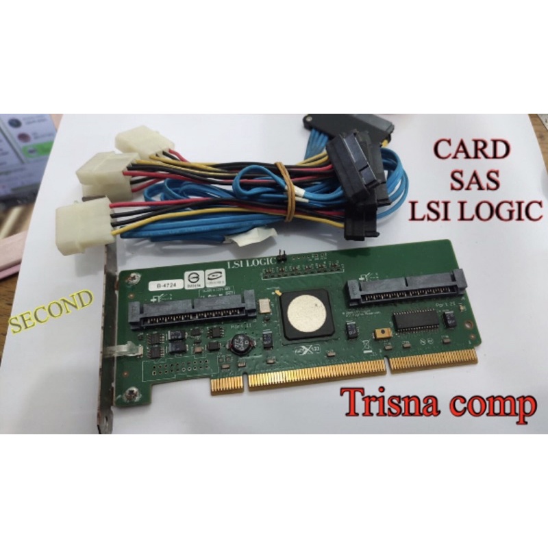 card sas lsi logic + cable original