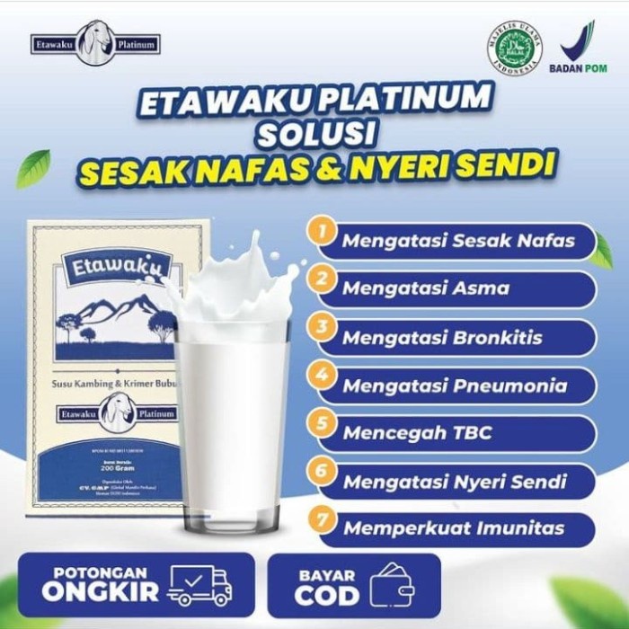 

[ COD ] Etawaku Platinum Susu Kambing Bubuk Krimer Original