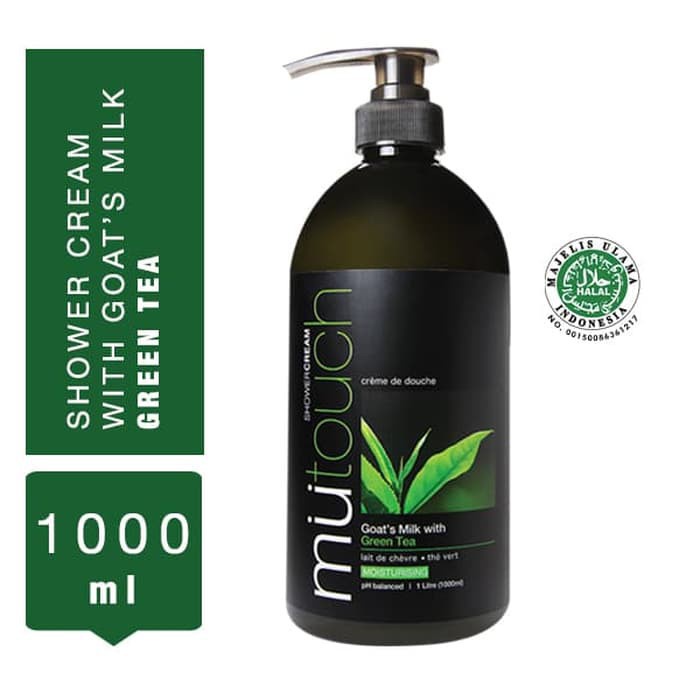 MUTOUCH SHOWER CREAM 1000 PUMP GREEN TEA