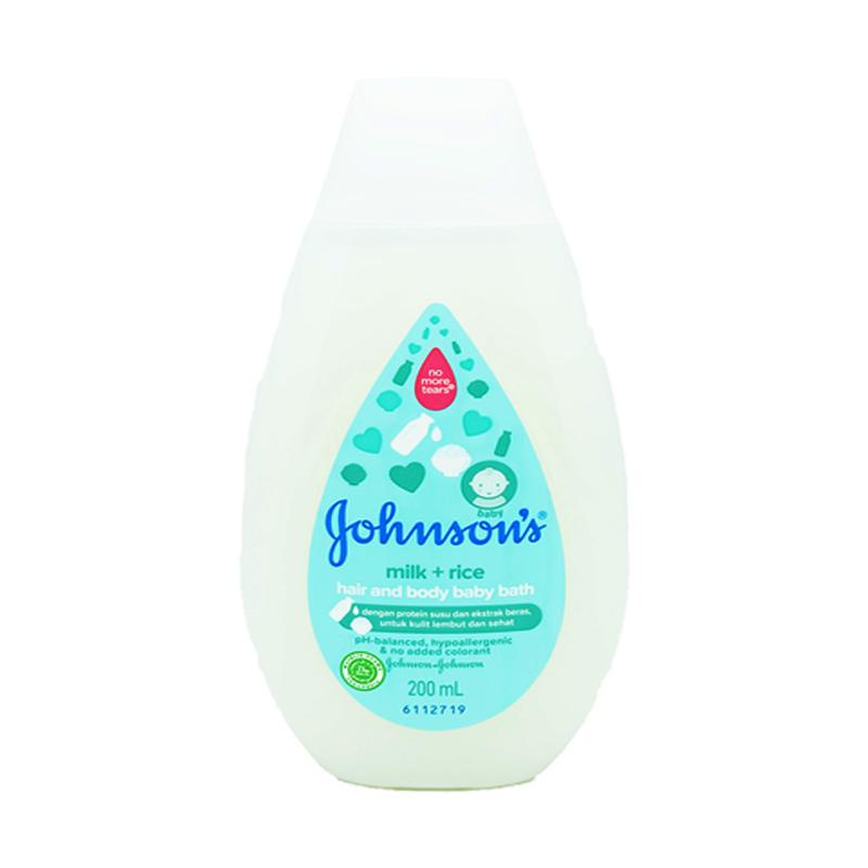 JOHNSON BABY BATH MILK+RICE HAIR &amp; BODY 100