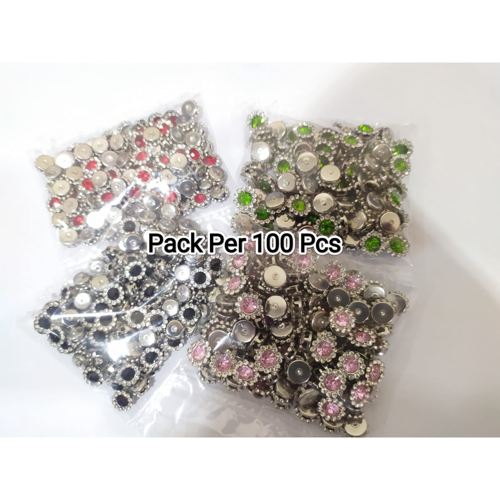 Diamond cangkang / Permata Cangkang Bunga 8 mm, 100 Pcs