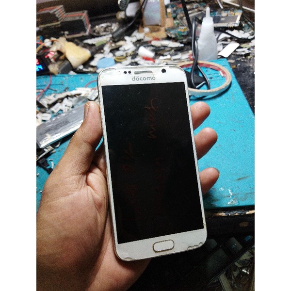 Samsung S6 Flat DOCOMO Mati LCD TOUCHSCREEN AMAN