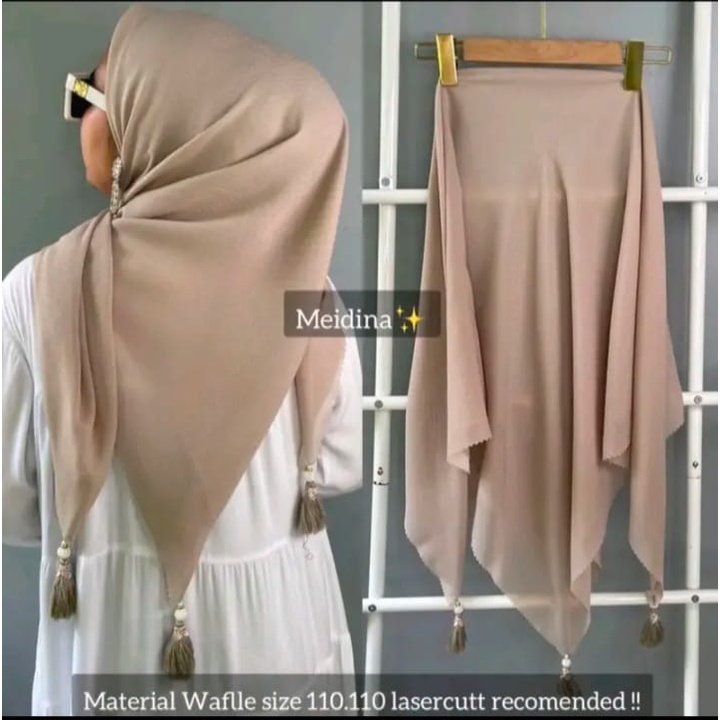 HIJAB SEGI EMPAT LC JAMBUL / SEGIEMPAT POTTON STAR JAMBUL / segi 4 stektur bintang viral TERBESTSELLER