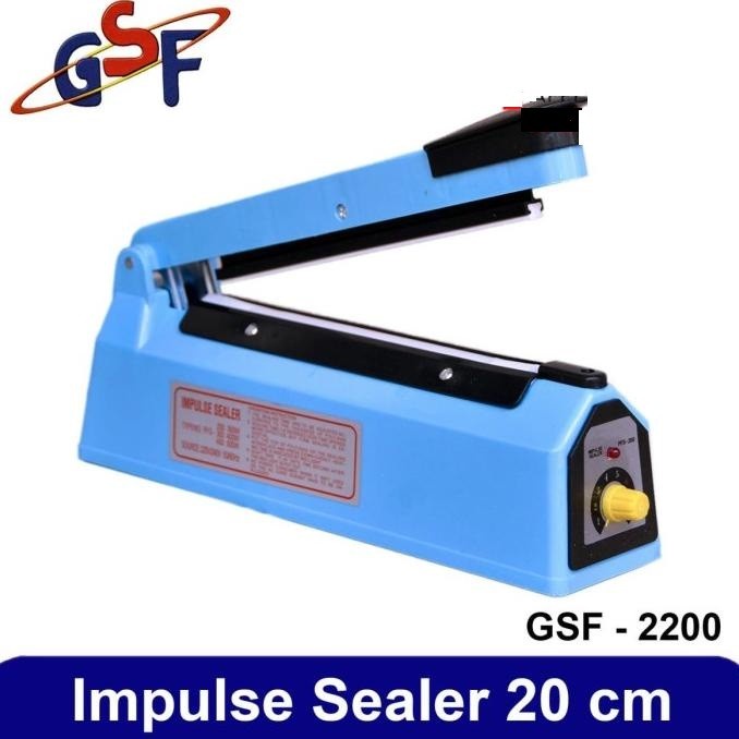 Impulse Sealer GSF G-2200 Mesin Pres Plastik 20cm Technology Japan