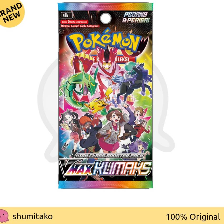 Terbaru 12.12 Kartu Pokemon TCG Cards S8b VMAX Klimaks Booster Pack 