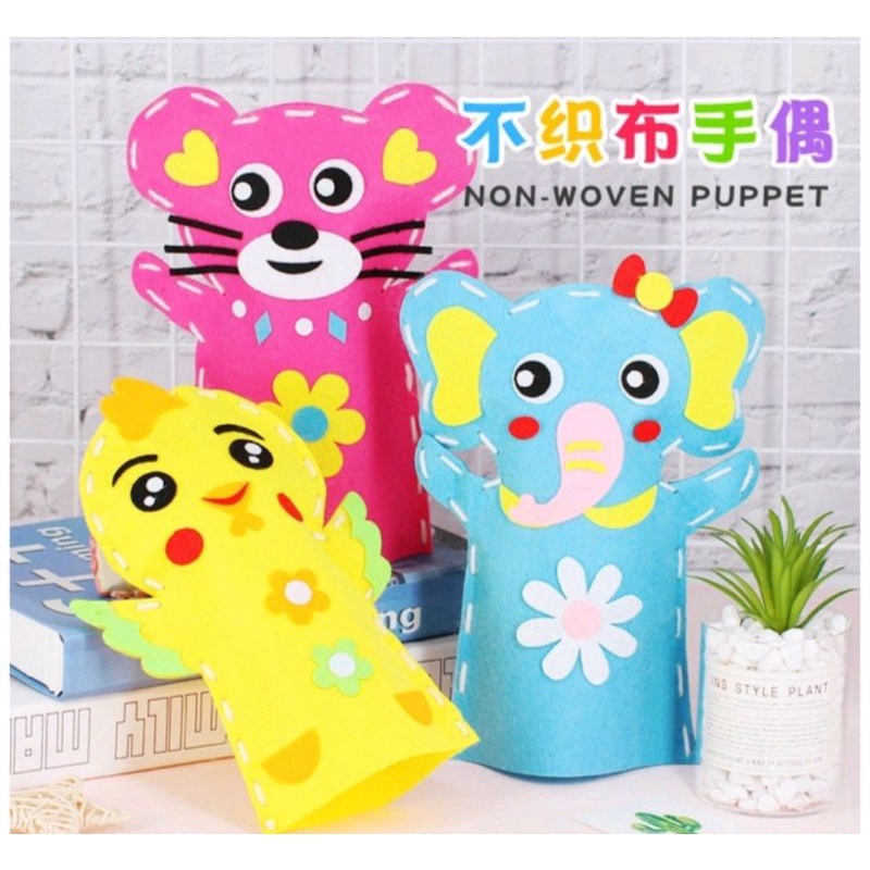 Mainan Edukasi DIY Montessori Anak Membuat Puppet Boneka Tangan