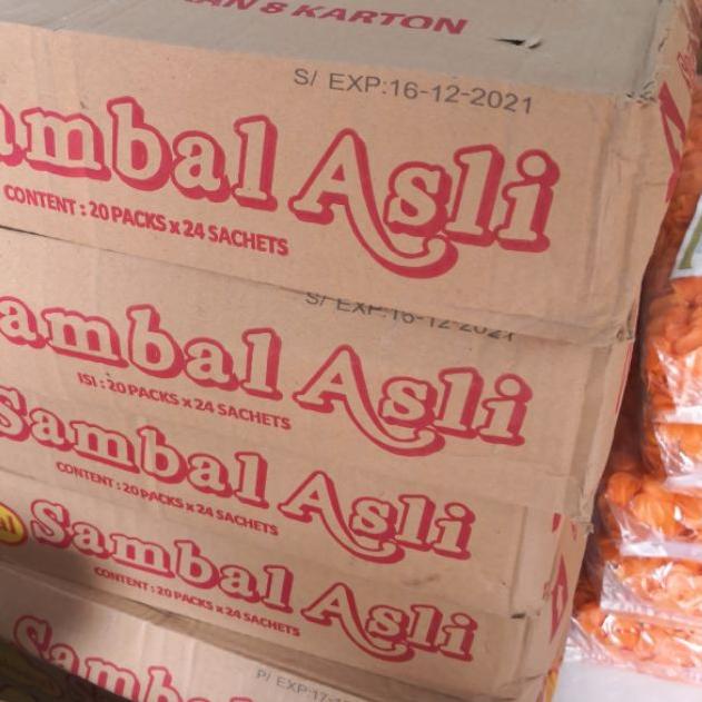 

♡ SAMBAL NASIONAL SACHET (DUS isi 20 PACKS X 24 Sachet) ♧