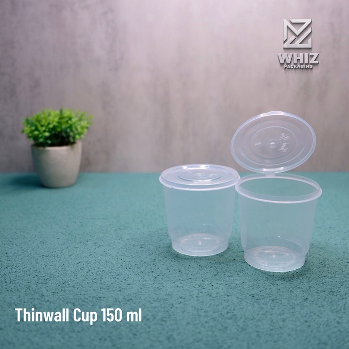 [Cup Bento] Thinwall Cup 150 Ml / Cup Pudding Agar / Cup Merpati 150 Ml @25 Pcs [Pc]