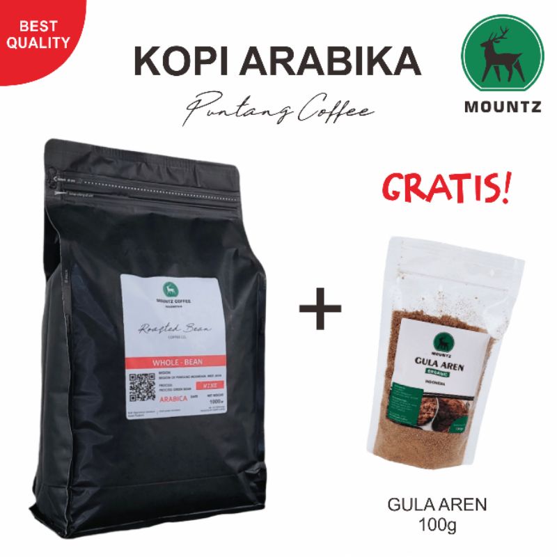 

Biji Kopi Espresso Arabika Wine 1kg | Puntang