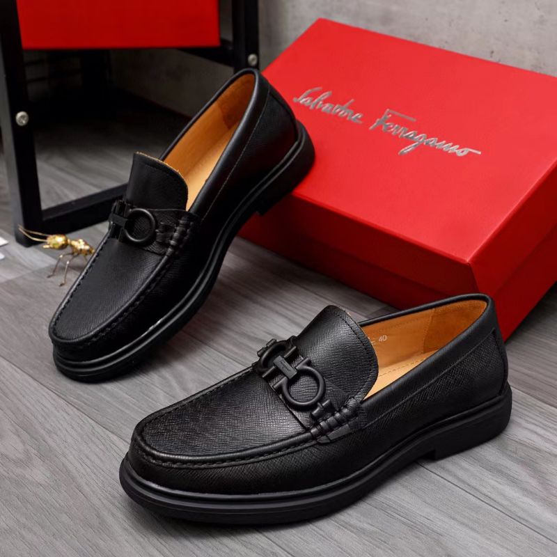 sepatu pantofel cowok frgamo sepatu pria slip on men shoes mirror p1shoes hitam top oxford