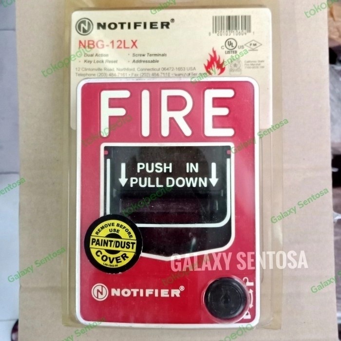 Detect Pull Down Manual Call Point Merk Notifier Type Nbg-12 Lx
