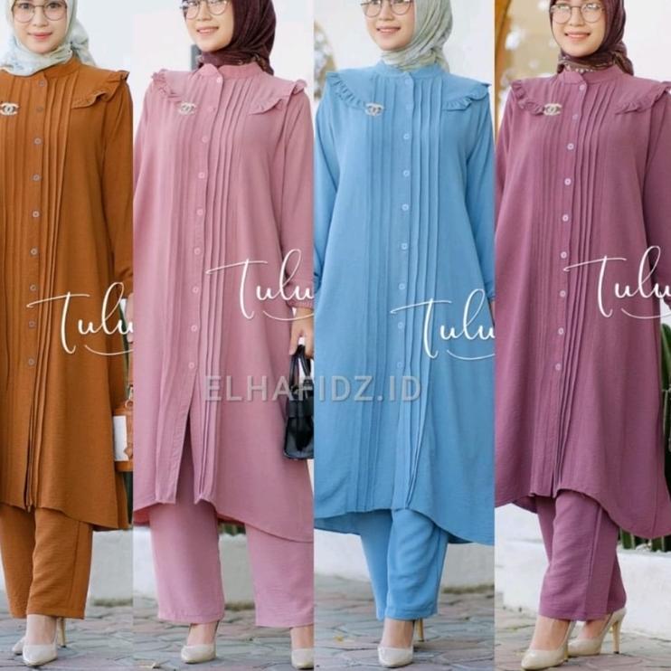 Bagus Banget.. ZARA SET JUMBO LD 115-120 // SETELAN ZARA POLOS LONG TUNIK JUMBO // ONE SET ZARA PREM