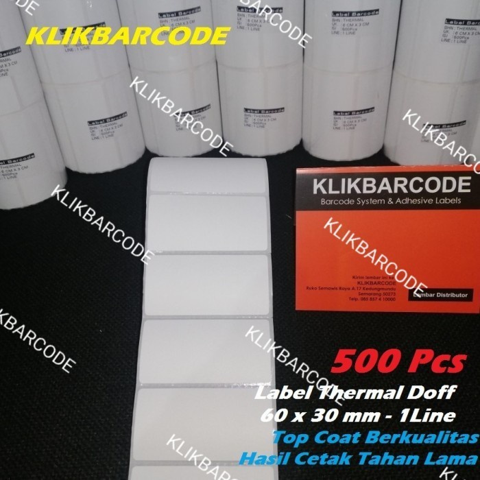 

LABEL BARCODE XPrinter XP-360B Uk. 60 X 30 (1 LINE) THERMAL 60X30 -500