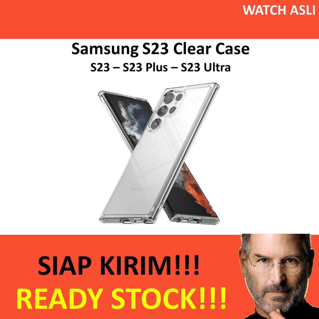 Casing Samsung Galaxy S23 S23+ S23 Ultra Clear Case Original