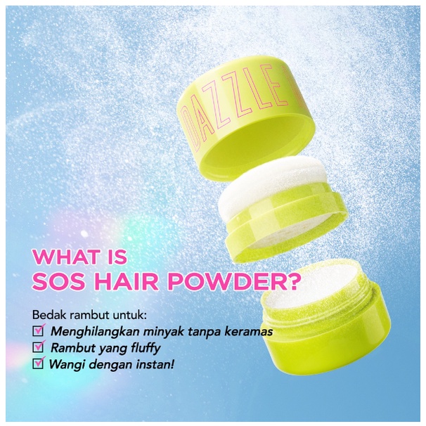 DAZZLE ME SOS Hair Powder | Oil Control Rambut Lepek Mattifying Hairstyling Pomade Bedak Dry Shampoo Powder