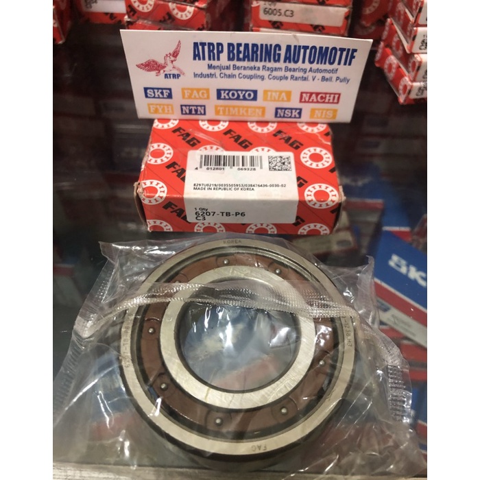 Bearing Kruk As Motor 6207 Tbp63 6207 Tbp6 C3 Fag High Speed