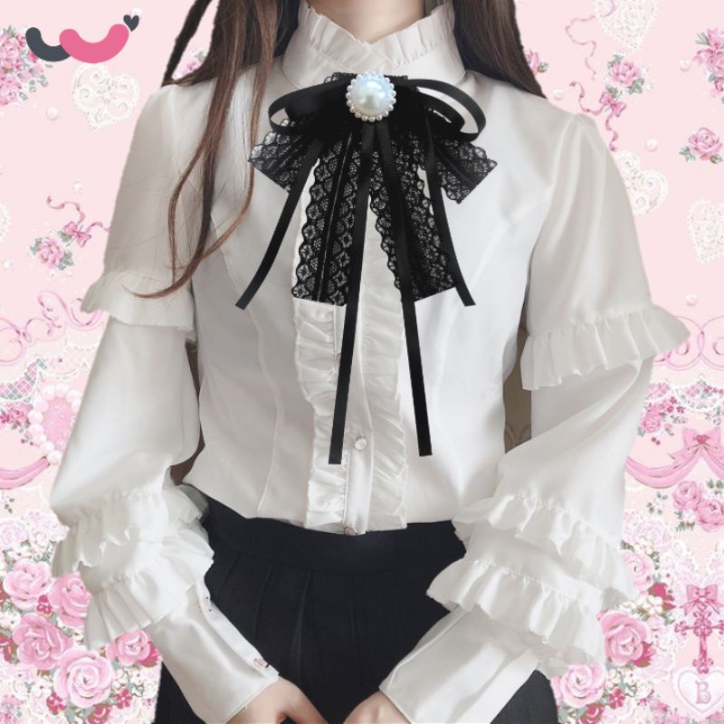 Blossom Brooch || Bros Pita Korea || Korean Ribbon Brooch || Bros Pita Kawaii || Bros Lolita || Bros