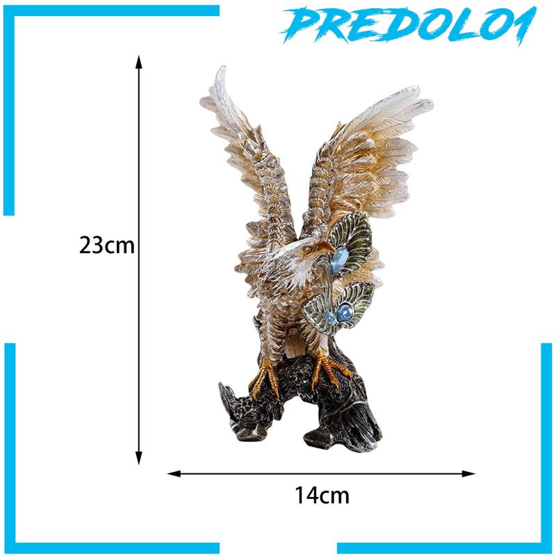 [Predolo1] Patung Burung Elang Koleksi Hias Untuk Ruang Gambar Tabletop Studio