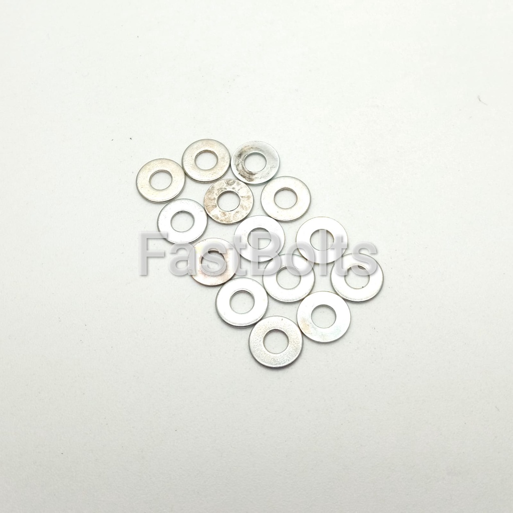 Ring Plat M3 / Ring Plat Putih / Washer Plate Galvanis 3mm Baut Kunci 6