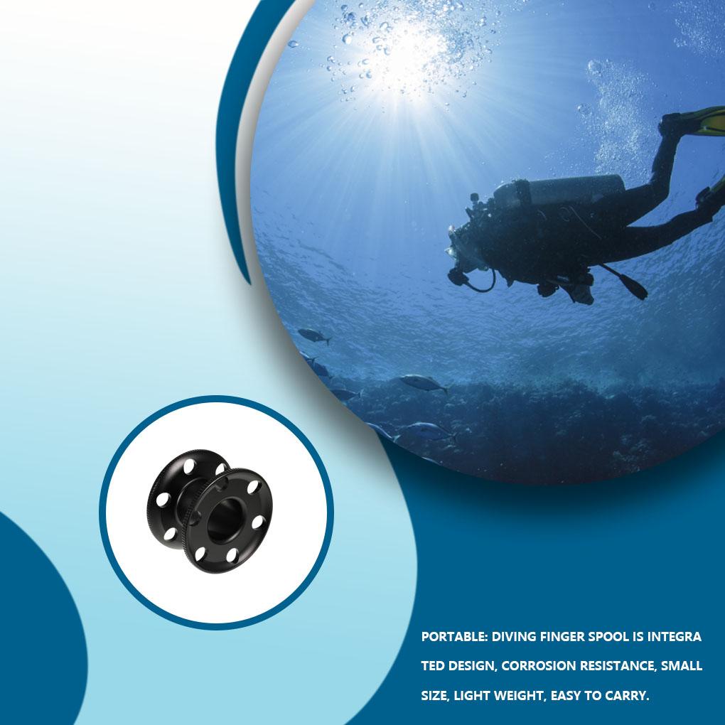 Huit Gulungan Jari Anti Korosi Diving Spool Desain Kurva Ketahanan Oksidasi Yang Kuat Padat Spul Gulungan Penyelam Olahraga Menyelam Snorkeling