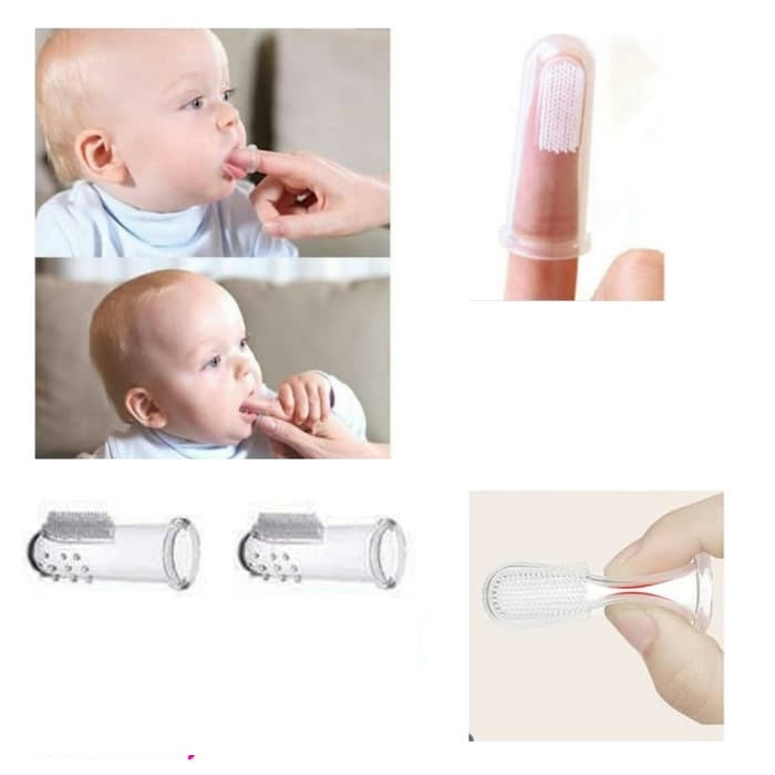 BMSH Finger Tooth Brush Pembersih Lidah Bayi / Sikat Gigi Jari Bayi Silikon / Sikat Lidah Bayi / Sikat Gigi Bayi Silikon