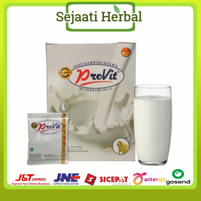 

[ COD ] Susu kambing etawa provit 50 sachet