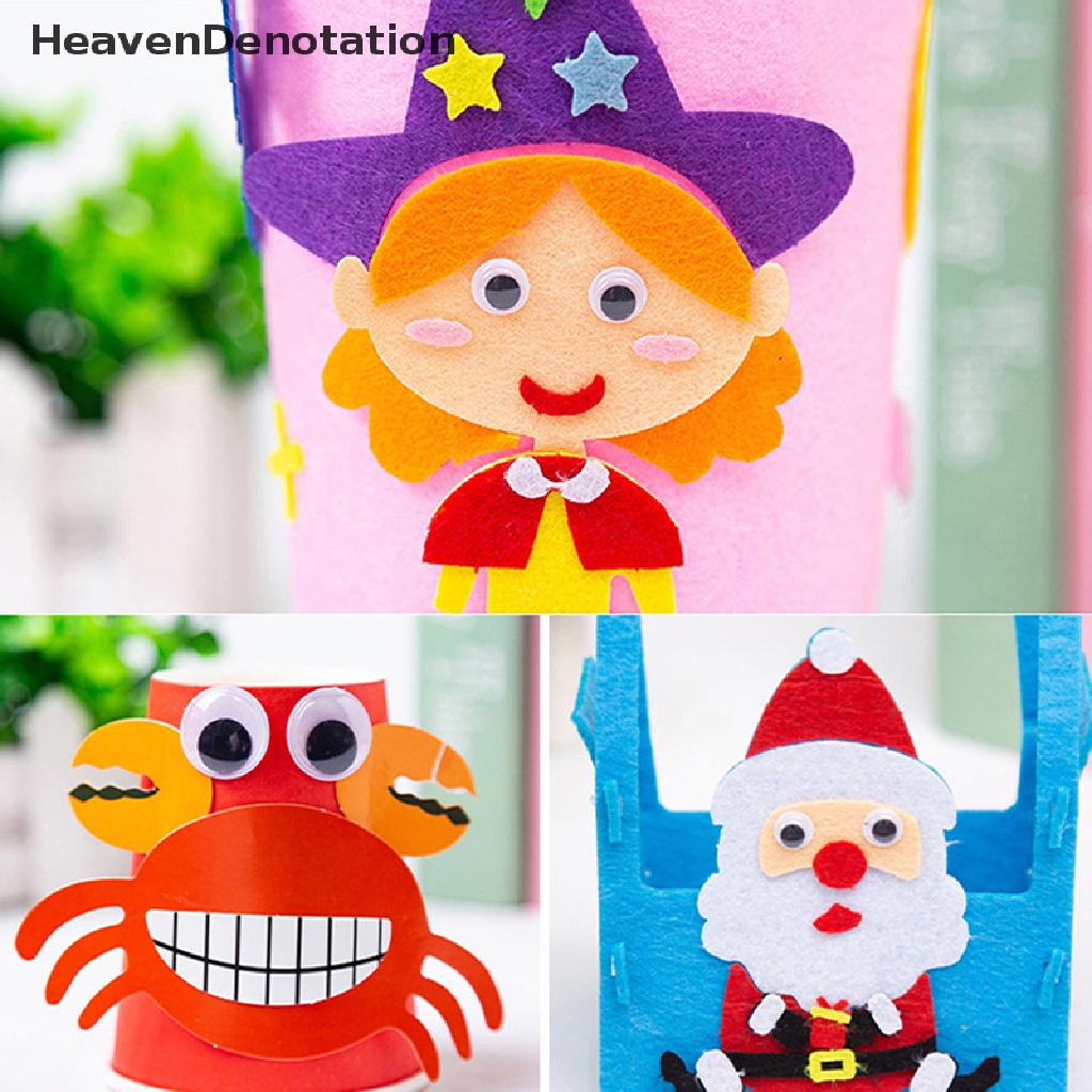 [HeavenDenotation] 100ps Self-Adhesive Wiggly Googly Boneka Mata Simulasi Bergerak Kartun Hewan Bola Mata DIY Anak Tk Perlengkapan Kerajinan HDV