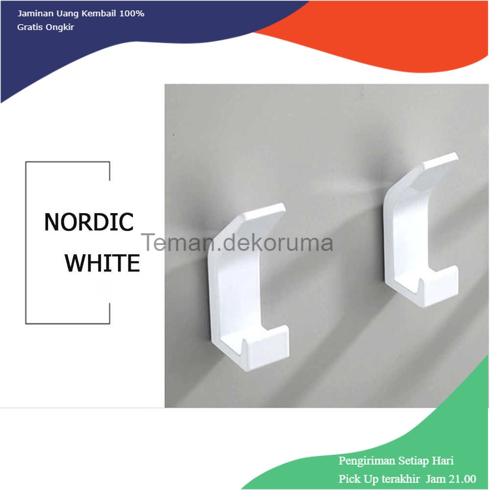 TD - SKT CRMBO Gantungan Dinding Kapstok Hook Hanger Aluminium 5 PCS - CR306