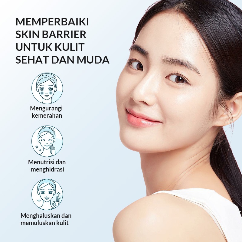 BIOAQUA 7X Ceramide Skin Barrier Repair Moisturizer Cream 50g Pelembab Wajah Cream Pemutih Wajah Day Cream Night Cream Moisturizer Gel  skin barier   krim siang malam / mousturizer moizturizer ORIGINAL Rumah Cantik 354 Medan Official BIOAQUA