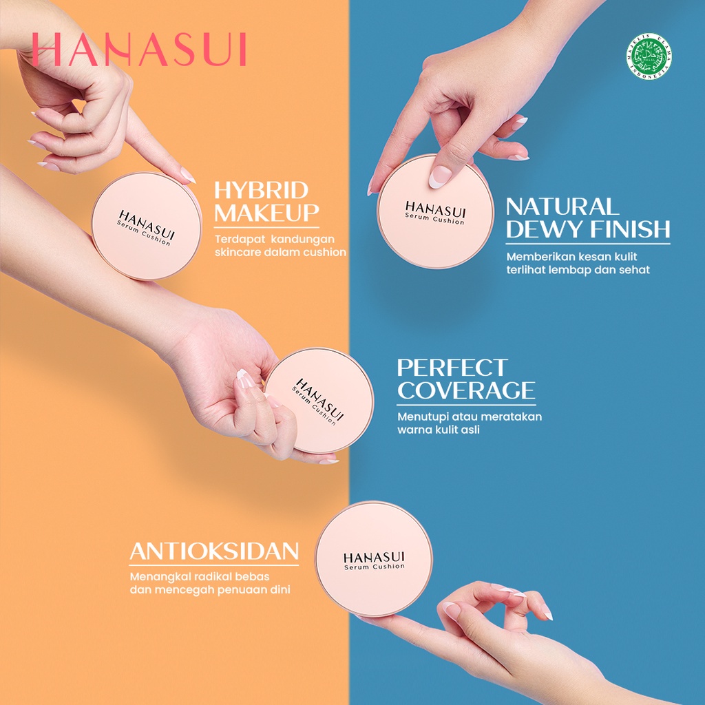 IDOLAKU Hanasui Serum Cushion