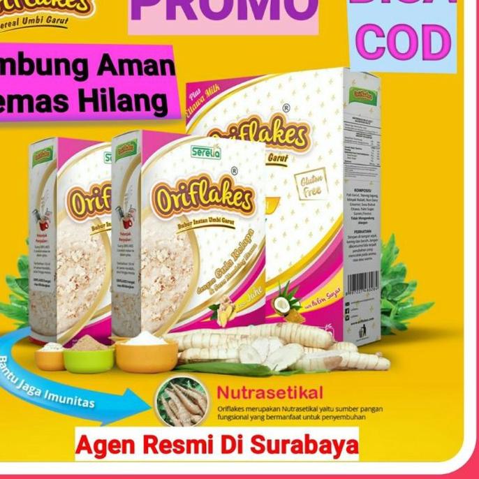 

☁ Oriflakes Sereal Umbi Garut Solusi Asam Lambung Maag Gastro Gerd 350 Gram, Oriflakes Asli ♀