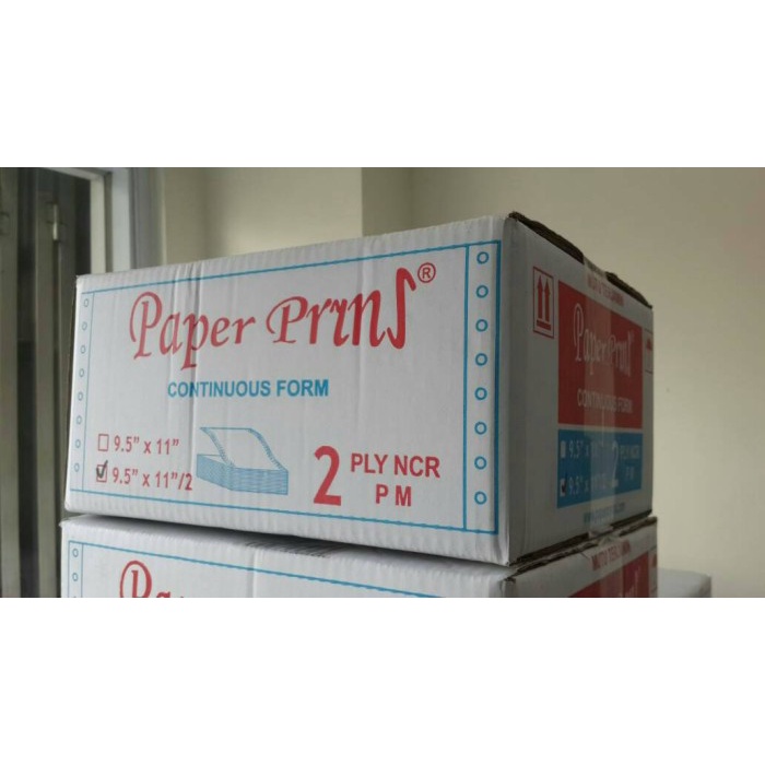 

Terlaris Continuous Form Paper Prins 9.5"X11"/2 - 2 Ply