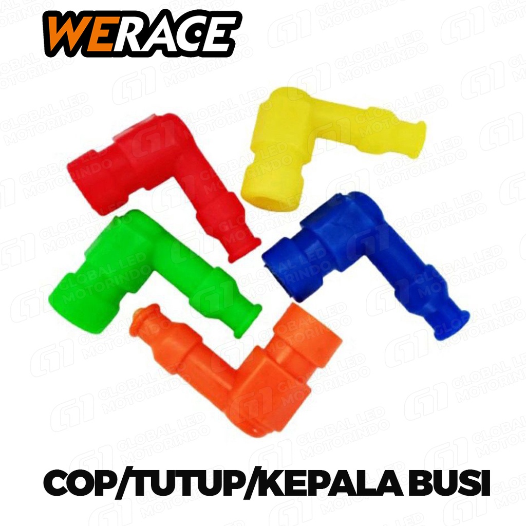 [WERACE] COP BUSI WARNA TUTUP BUSI WARNA KEPALA BUSI UNIVERSAL SEMUA MOTOR TAHAN LAMA