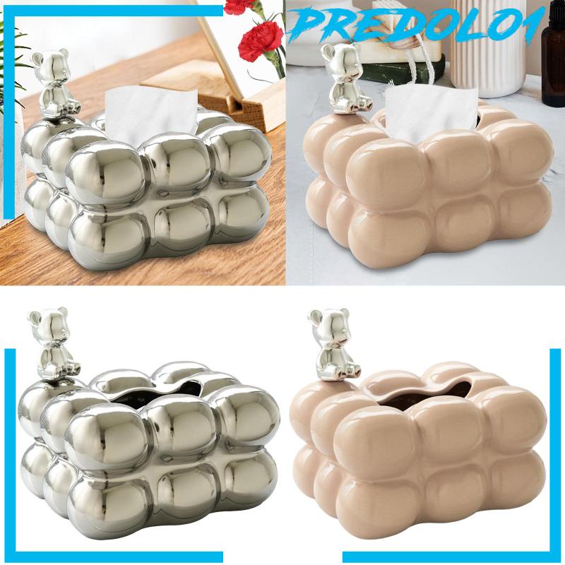 [Predolo1] Tissue Box Organizer Penutup Kotak Kertas Tisu Wajah Untuk Dapur Restoran