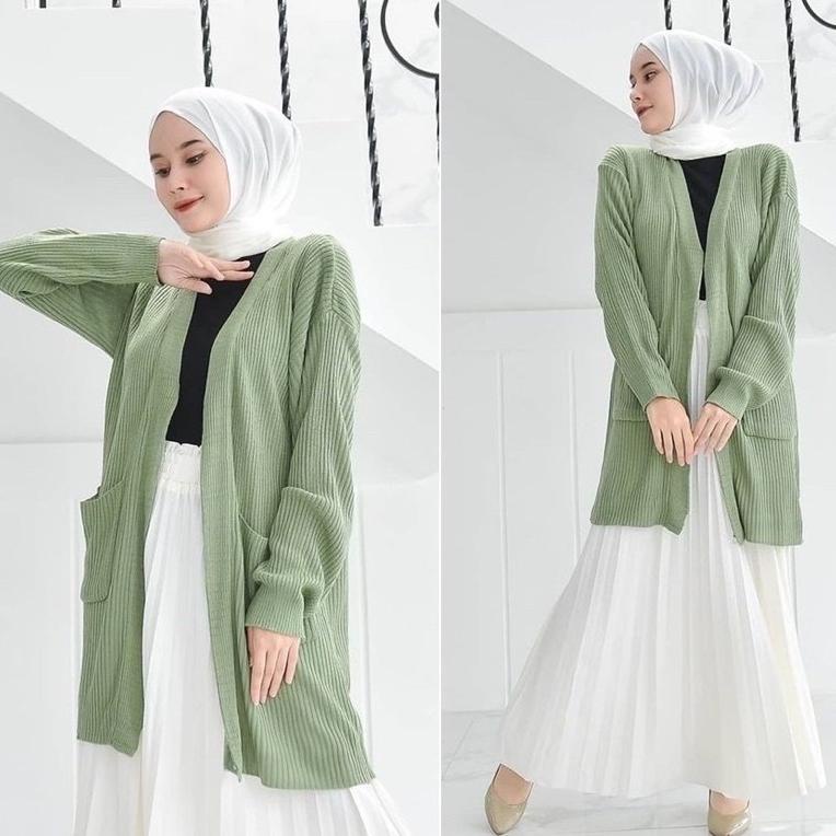 TERBARU Lizzy - LONG CARDIGAN BELLE PREMIUM