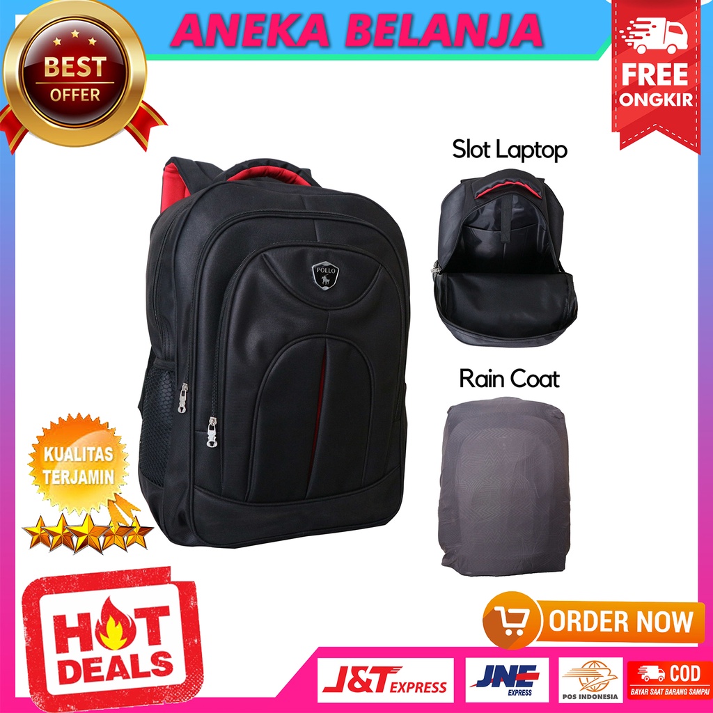 Tas Ransel Punggung Fashion Backpack Polo Kuda Ransel Sekolah Cowok Laptop Kerja Kampus Free Raincover Bahan Awet Tebal Harga Termurah Terlaris Kualitas Import