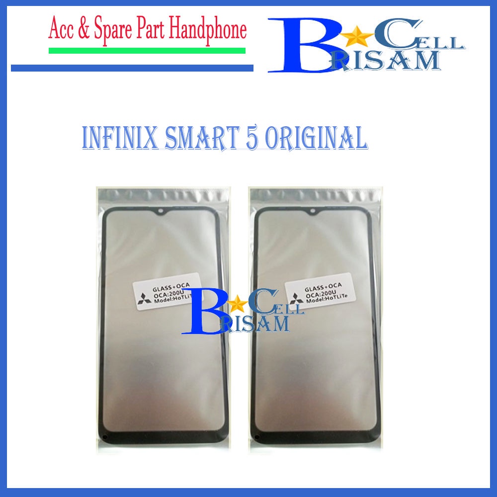 Galss sudah OCA INFINIX SMART 5  X657 kaca layar sentuh